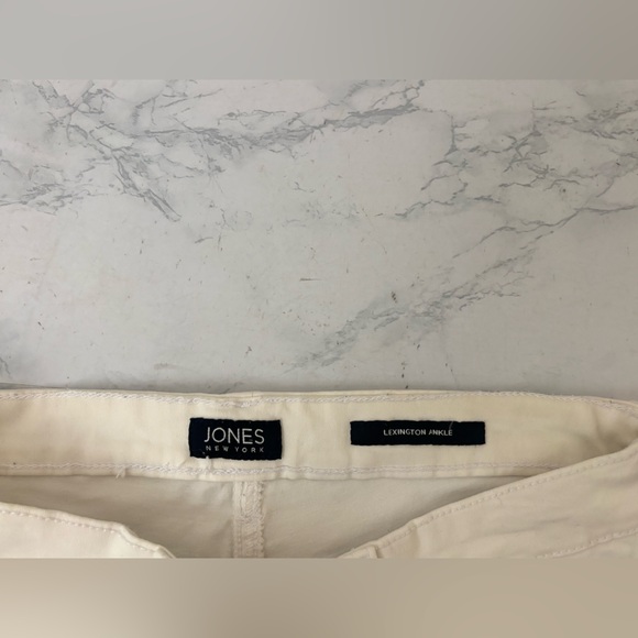 Jones New York Woman’s 6 Lexington  Skinny ankle  Stretch Jeans Pants White - Picture 6 of 7